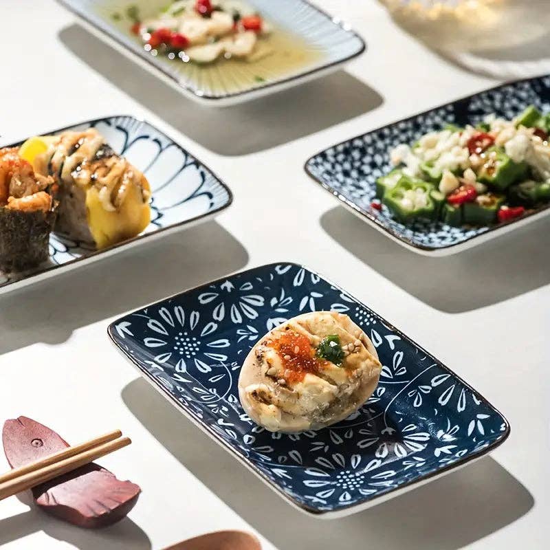 Huis Van Merken – Großhandel Essgeschirr-Set – 4-teiliges Boho-Keramik-Set für Sushi- und Dessertteller3