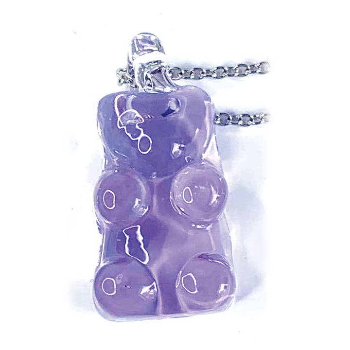 Glass Gummy Bear Necklace for wholesale by Sage Studios
