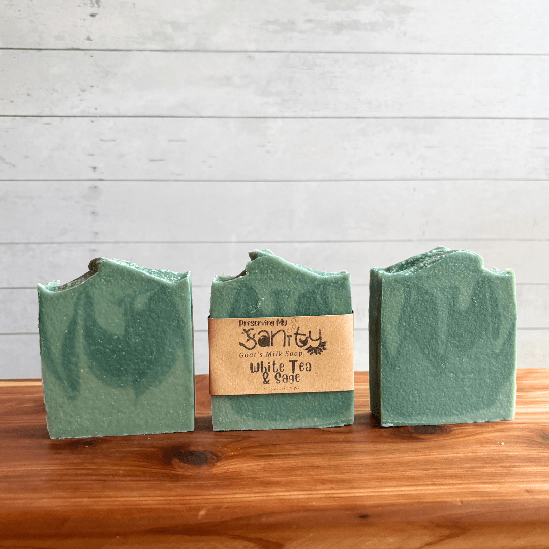 Preserving My Sanity Goat Milk Soap - Wholesale Bar Soap - White Tea & Sage Goat Milk Soap | Bestsellers Soap Collectio1