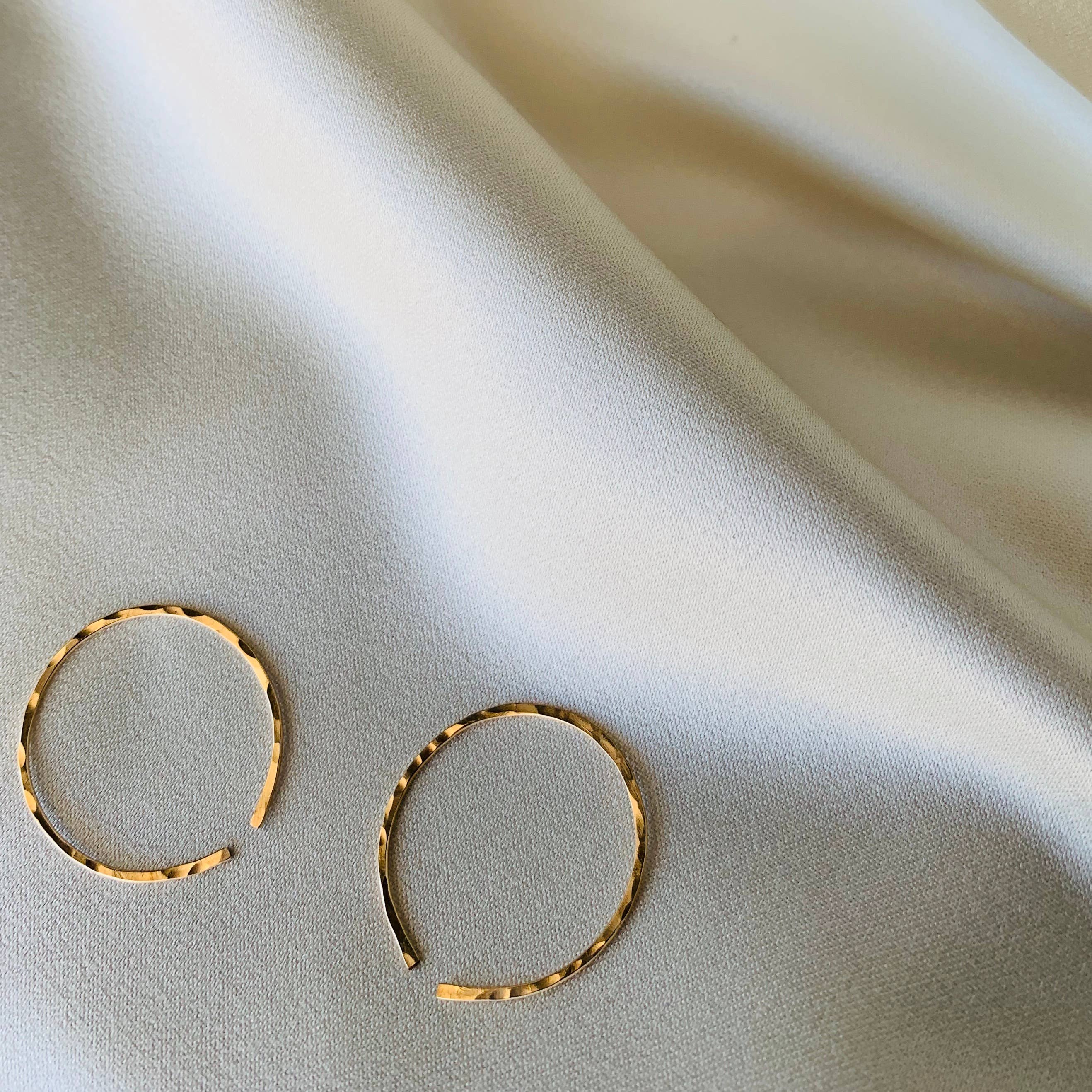 Points Jewelry - Wholesale Hoop Earrings - Matriarch Collection - Mini Hammered Hoop0