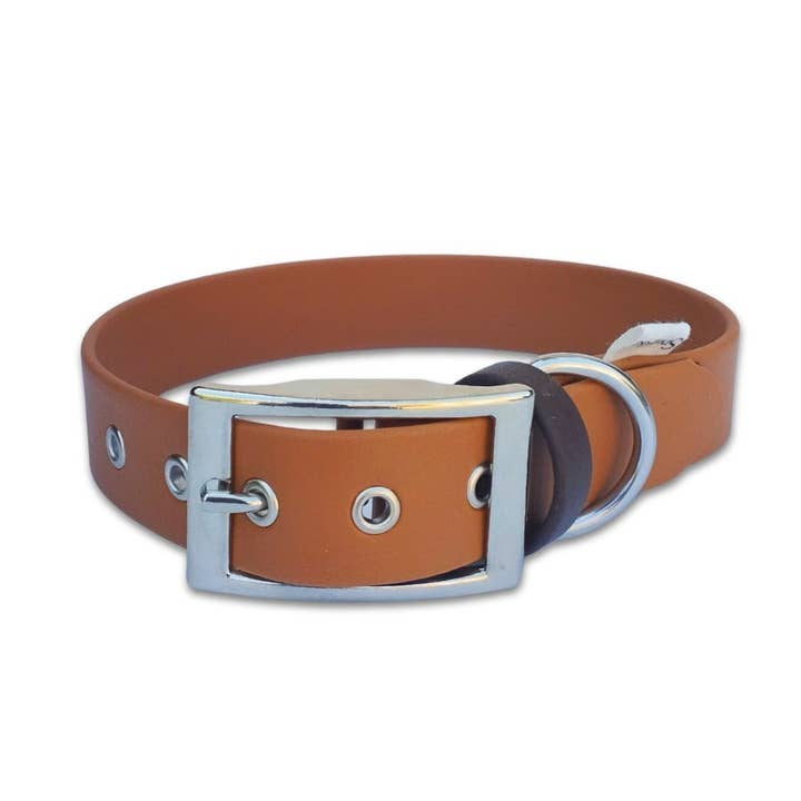 Collare per cane Hazelnut in Biothane fatto a mano in Francia per la vendita all'ingrosso da parte di Stylidog