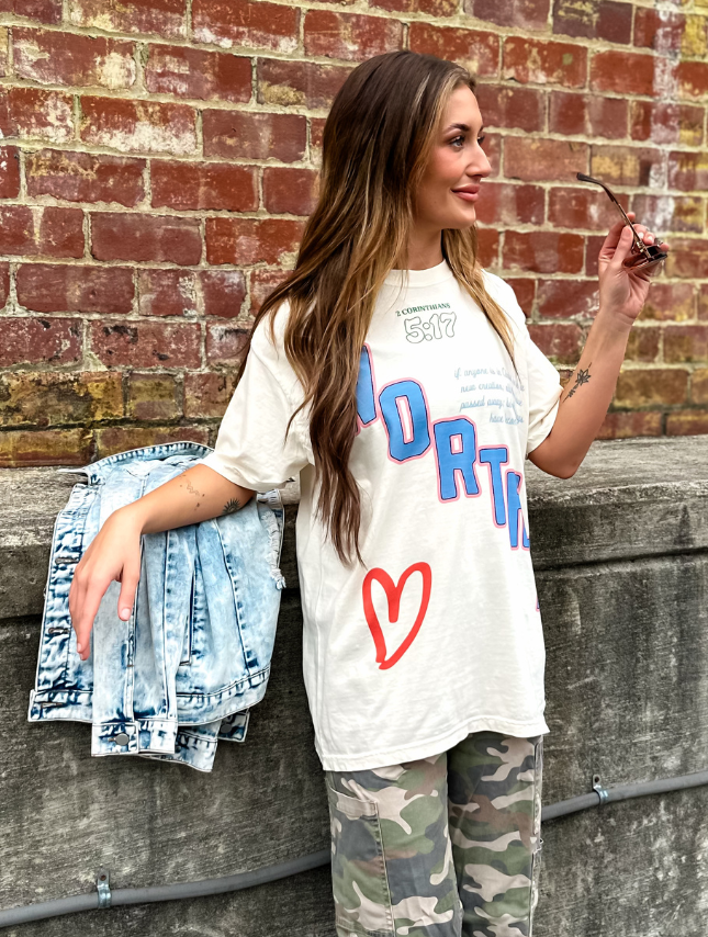 Ivory Worthy 5:17 Tee for wholesale on Faire1