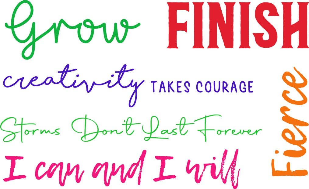 Wear Your Sole - Wholesale Shoe Jewelry - Women's - WYS Small Shoe Tattoo - Colorful Words11