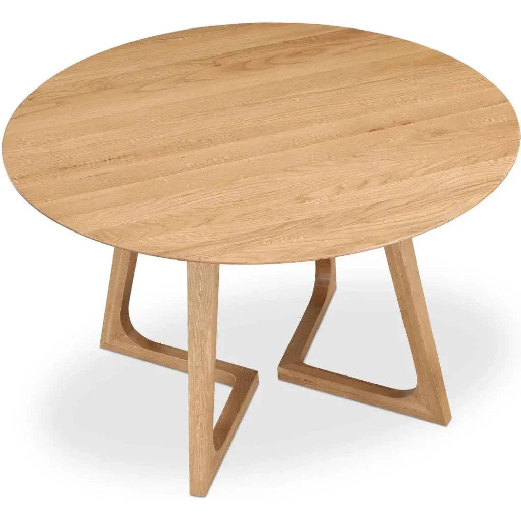 LOOMLAN - Wholesale Side Table - Godenza Natural Solid Oak Round Dining Table3
