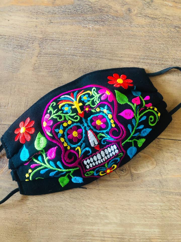 Floral Sugar Skull Ansiktsmask för wholesale av Cielito Lindo