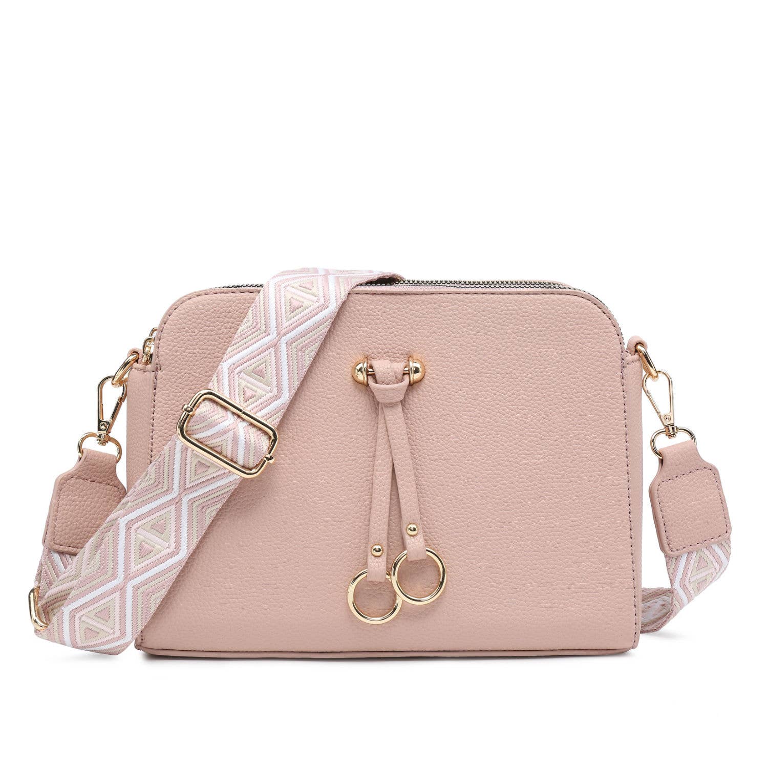 Papaya Fashion Ltd - Vente Sac à bandoulière – femme - B23005-SS-Sac à bandoulière en toile à triple fermeture éclair15