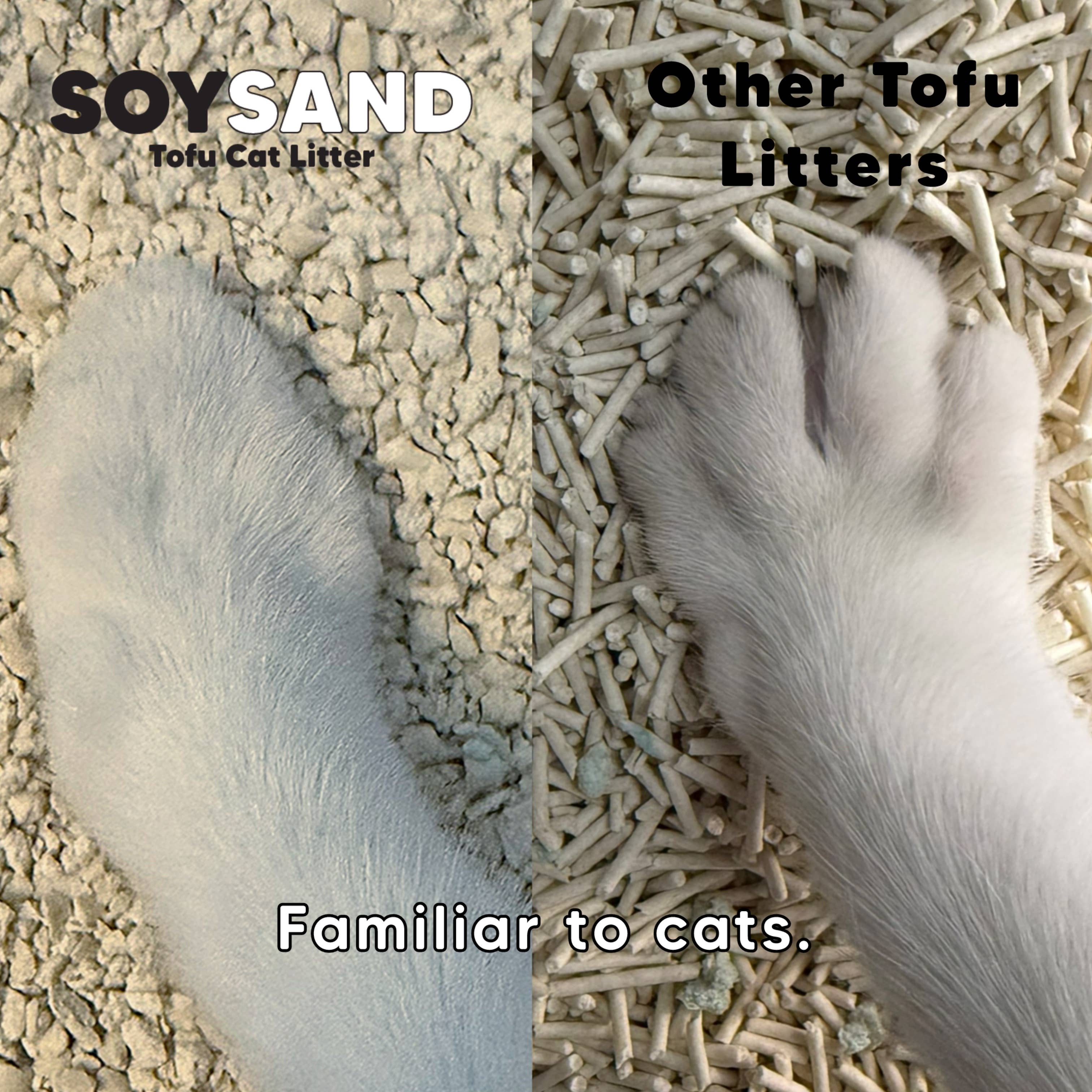Petkinns - Wholesale Cat Litter - SOYSAND Tofu Cat Litter - 6lb Bags Unscented PK20213