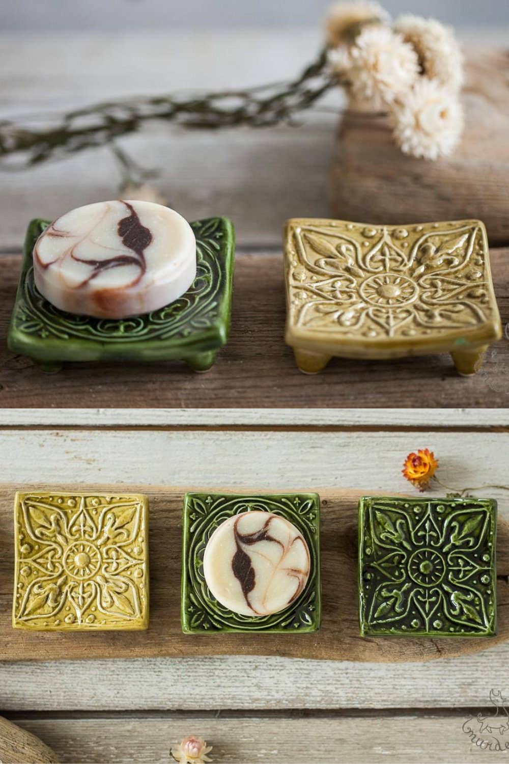 Danutė Murauskienė - Wholesale Bath Soap Dish - Green square soap dish4