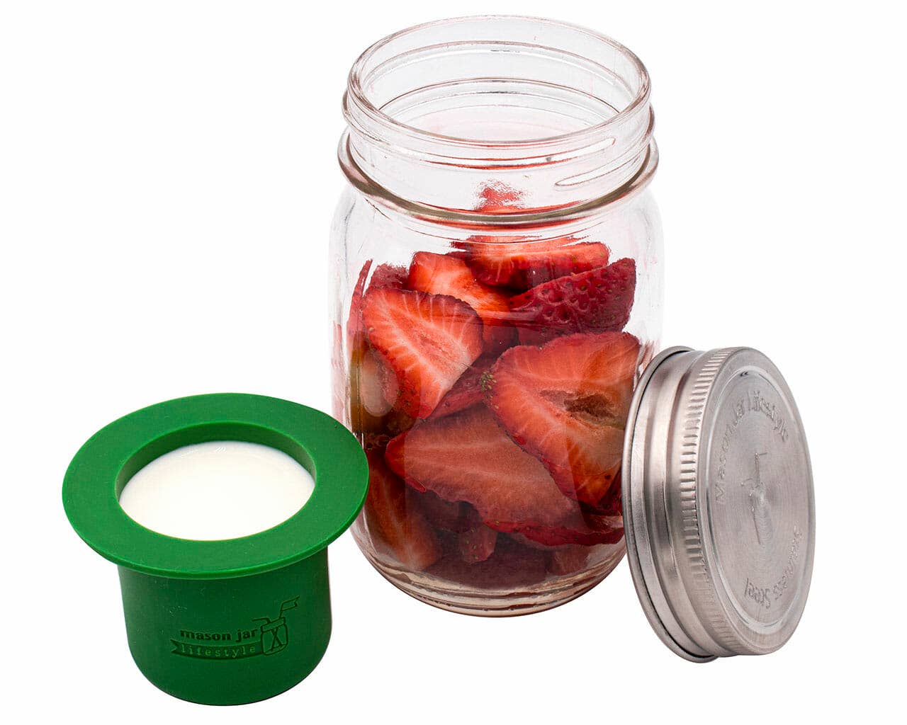 Mason Jar Lifestyle - Wholesale Food Storage Container - Mason Jar Divider Cup for Salads, Dips, and Snacks7
