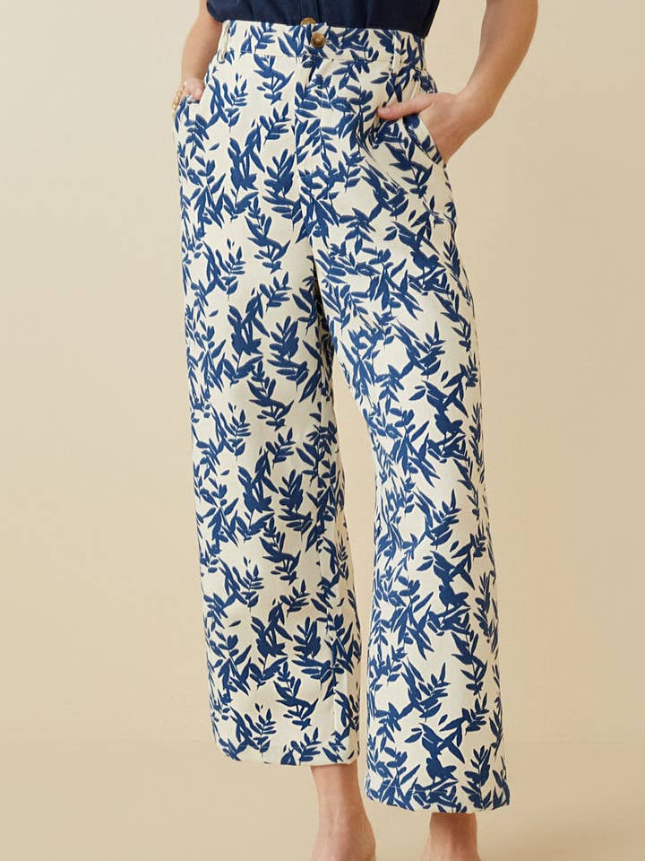 Pantalones anchos con estampado floral para mujer para venta al por mayor de Hayden LA