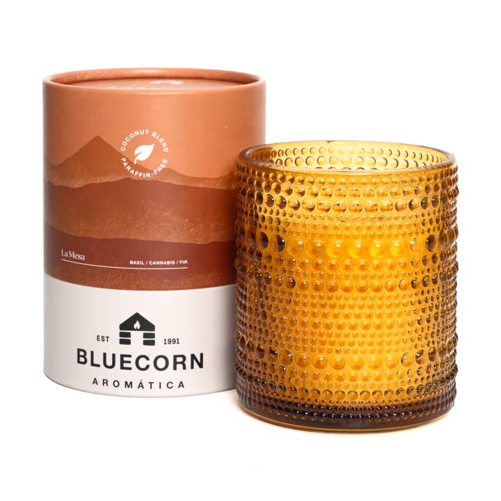 Bluecorn Candles - Wholesale Jar/Filled Candle - La Mesa Scented Candle - Basil & Fir - Coconut Wax