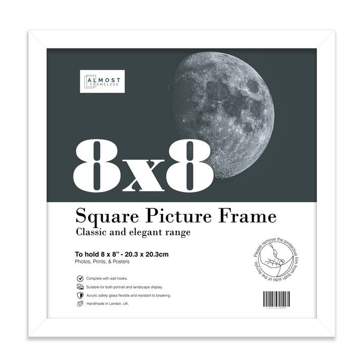 White 8x8 Picture Frame for wholesale by WholesaleFrames.co.uk