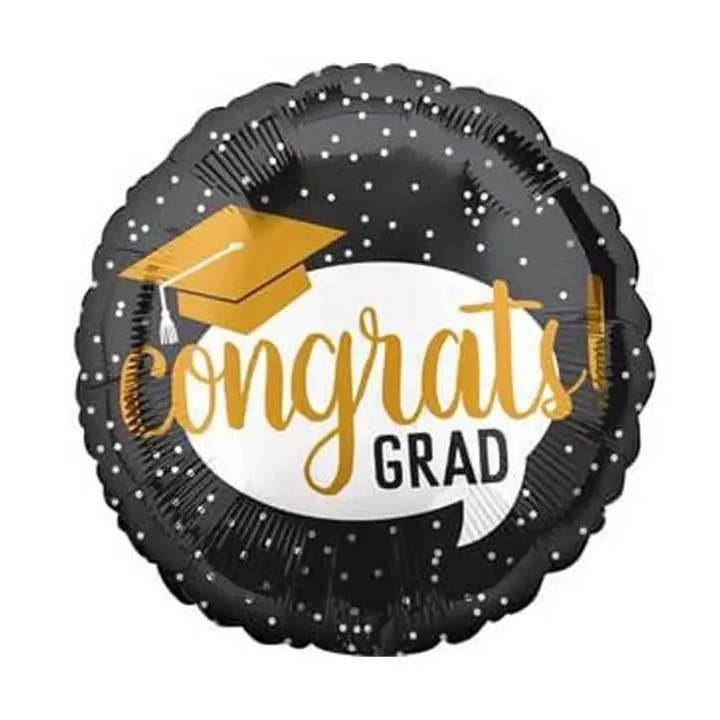 18" Congrats Grad Bubble Mylar Balloon for wholesale by Party Expo, LLC