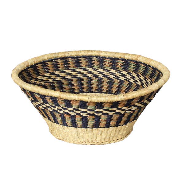 African Market Baskets - Wholesale Fruit Basket - African Bolga Baskets : Deep Fruit Basket (G-155)0
