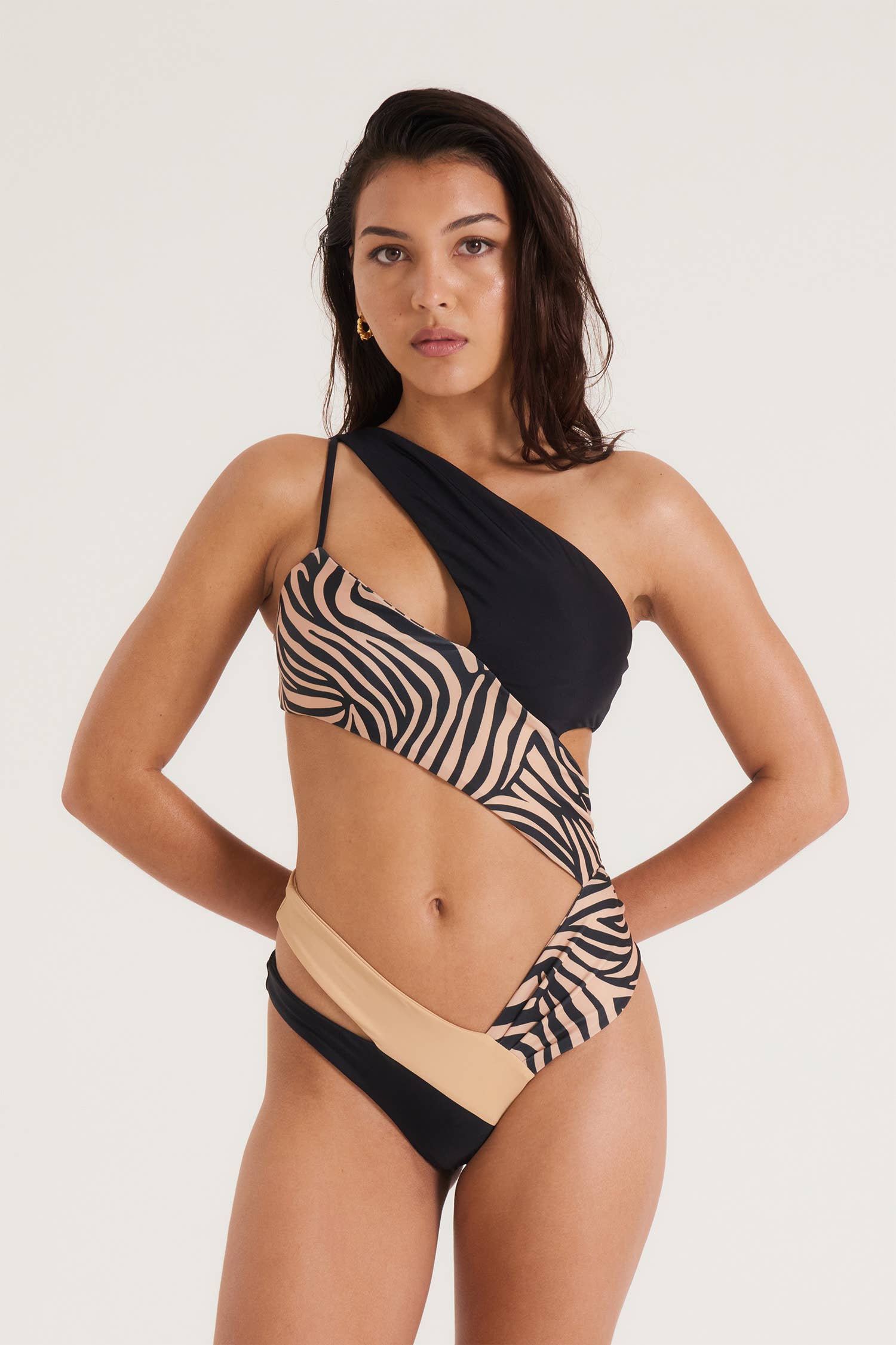 Sancha The Brand - Wholesale One Piece Swimsuit - Women's - CALIDI Zebra One Piece Swimsuit4