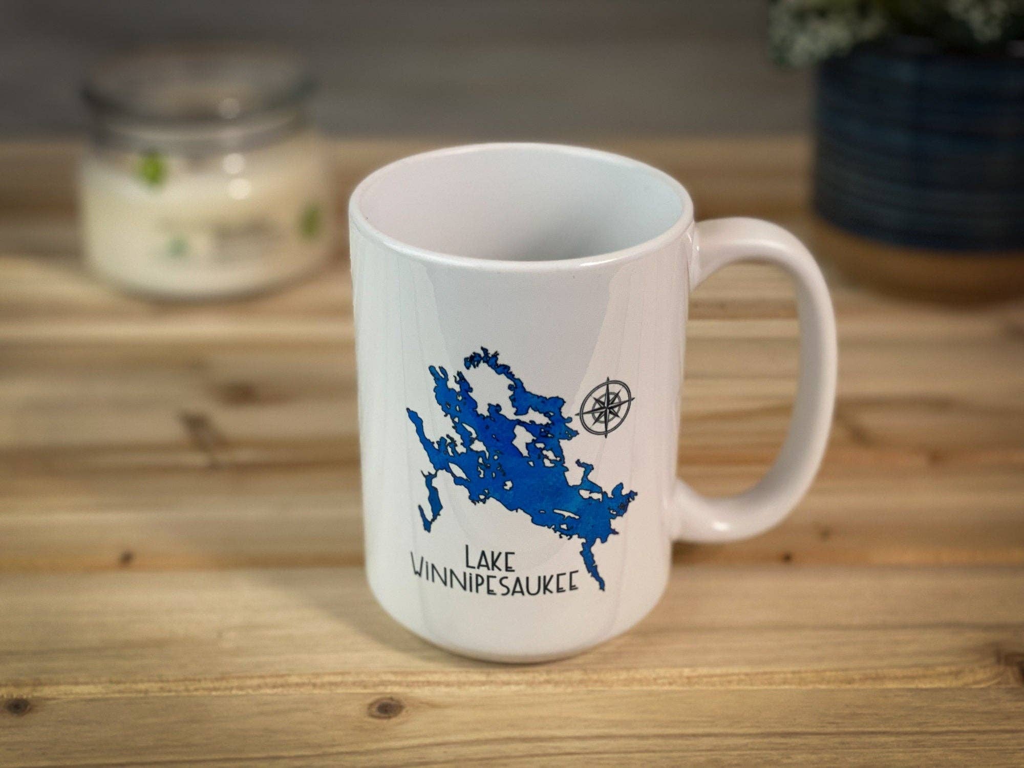 Adirondack Etching LLC - Wholesale Coffee Mug - Lake Outline - Ceramic Mug -  15oz Capacity4