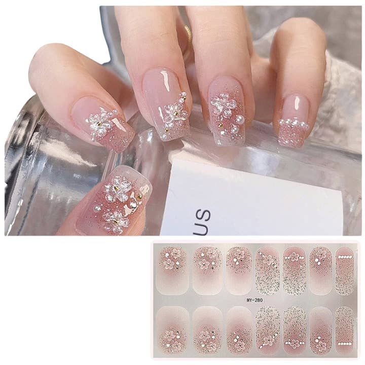 ASSORTED Gel Nail Sticker MY280 (12PC) for wholesale on Faire1