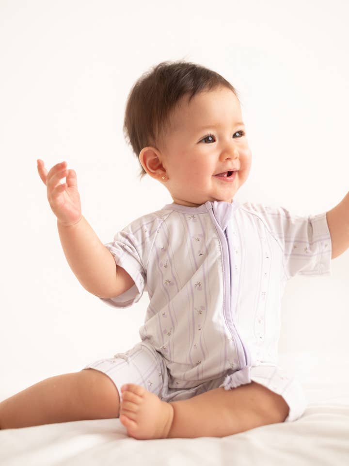 Kort Provence Bamboo Zippy Romper för wholesale av Lilulila