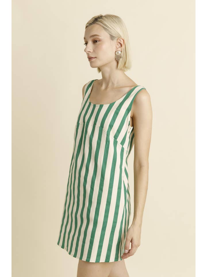 Aureum - Wholesale Dress - Women's - AD2007 - STRIPED MINI DRESS