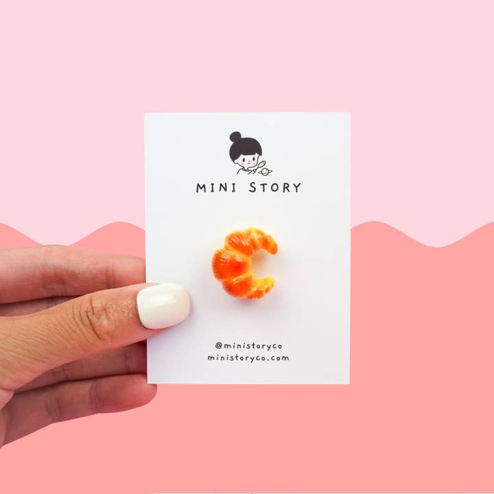 Mini Story Co - Wholesale Lapel pin/button - Bread Bakery Brooch | Baguette, Croissant, Pretzel Pins13