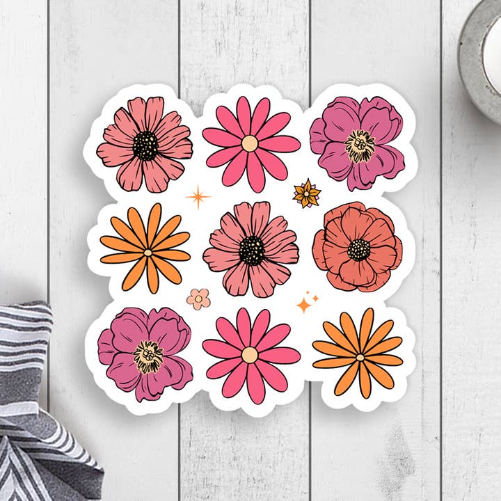 Expression Design Co - Wholesale Sticker - Flowers Vinyl Sticker