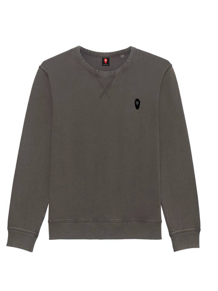 Organic Cotton Sweatshirt - Deep Chocolate - Vintage for wholesale by Dastaar Clothing Limited