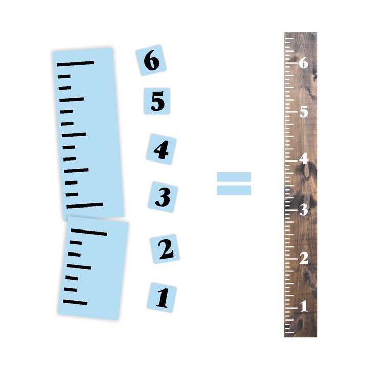 Growth Chart Stencil Kit for wholesale by Barn Star Painting