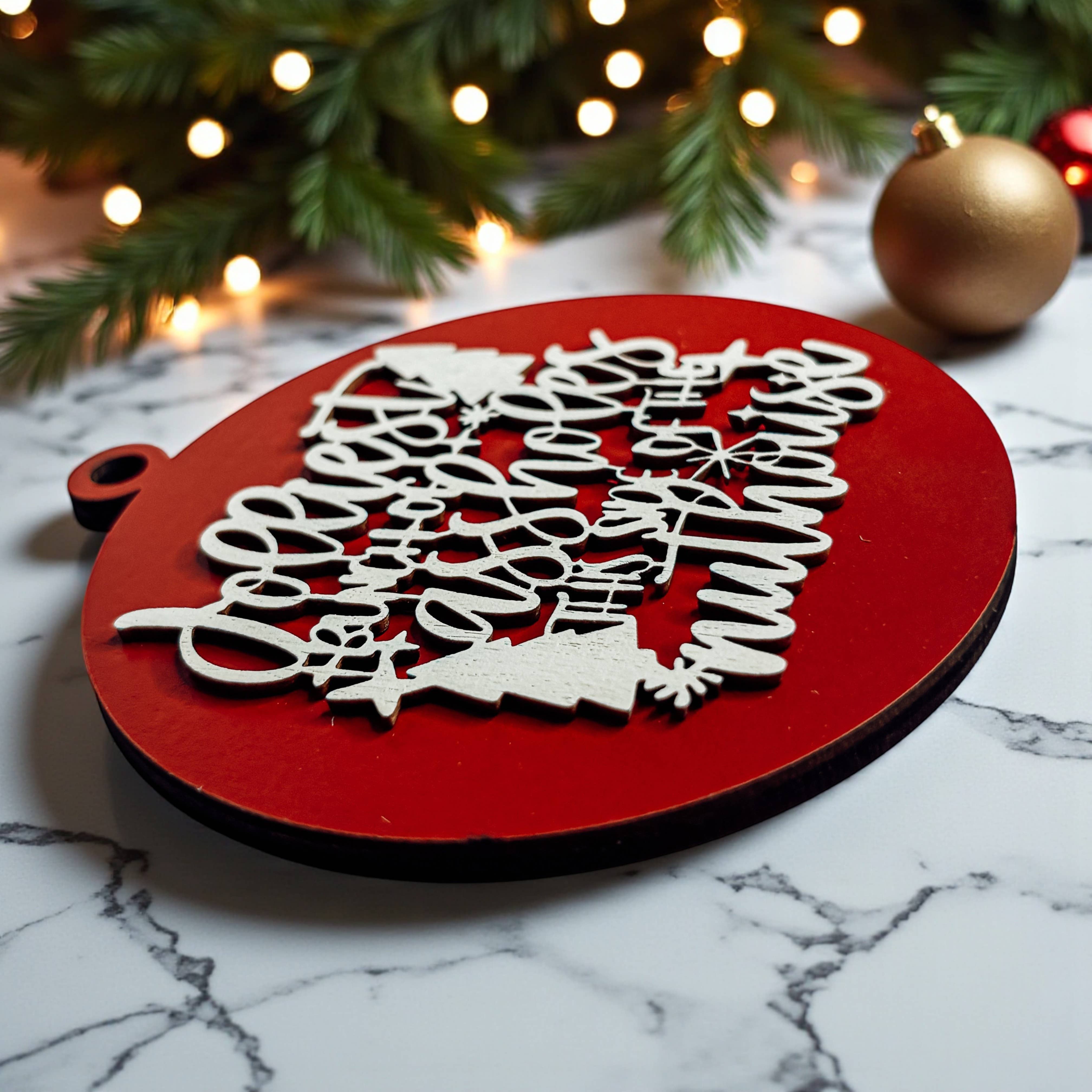 Gia Roma - Wholesale Ornament - Hanging Christmas Decor + Handmade Wooden Ornament Funny145