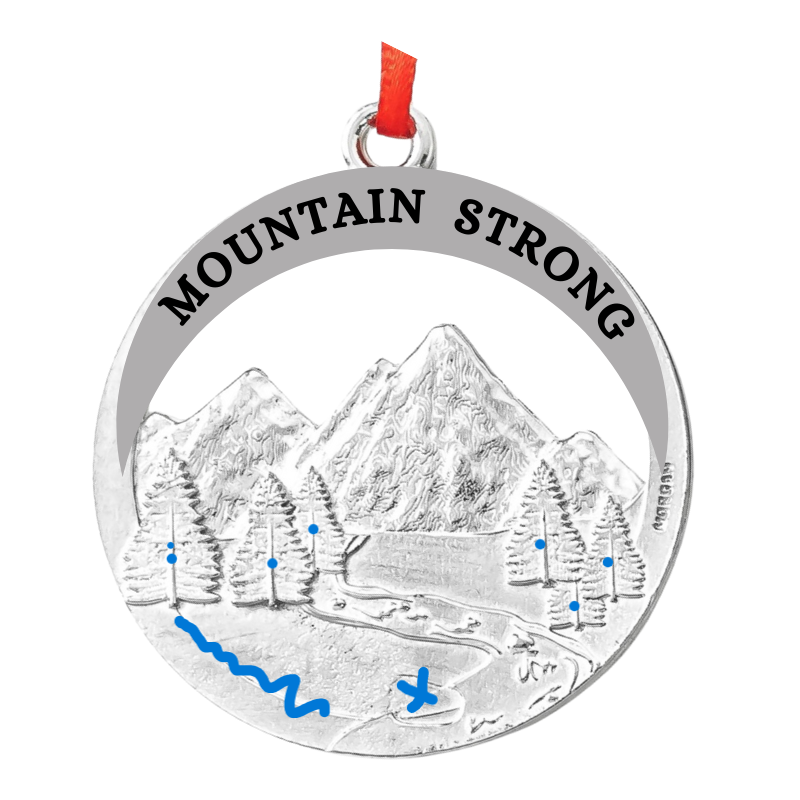 House of Morgan Pewter - Wholesale Ornament - Handmade Mountain Strong Gift - Hurricane Helene Charity1
