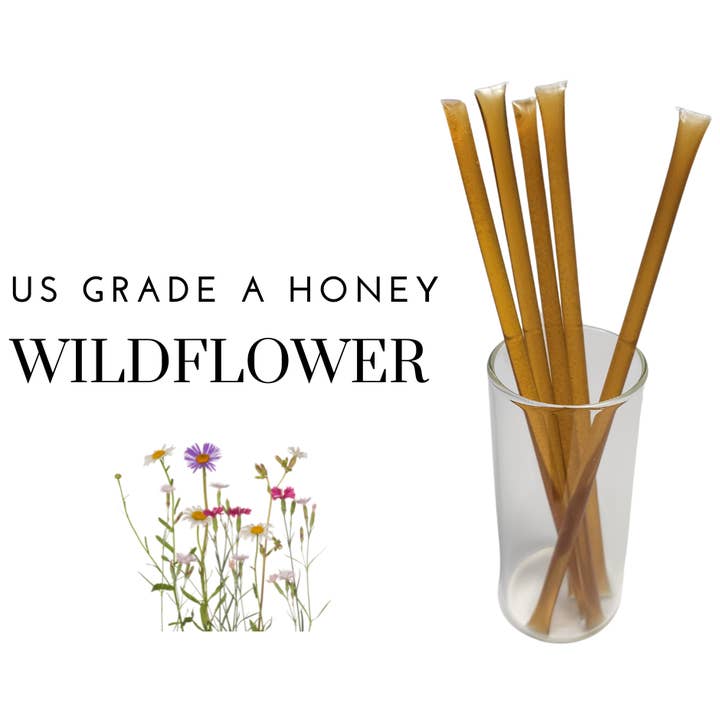 Candy Barn Express - Wholesale Honey - Bee Krazy Honey Sticks - Wildflower 50 Ct. Refill1