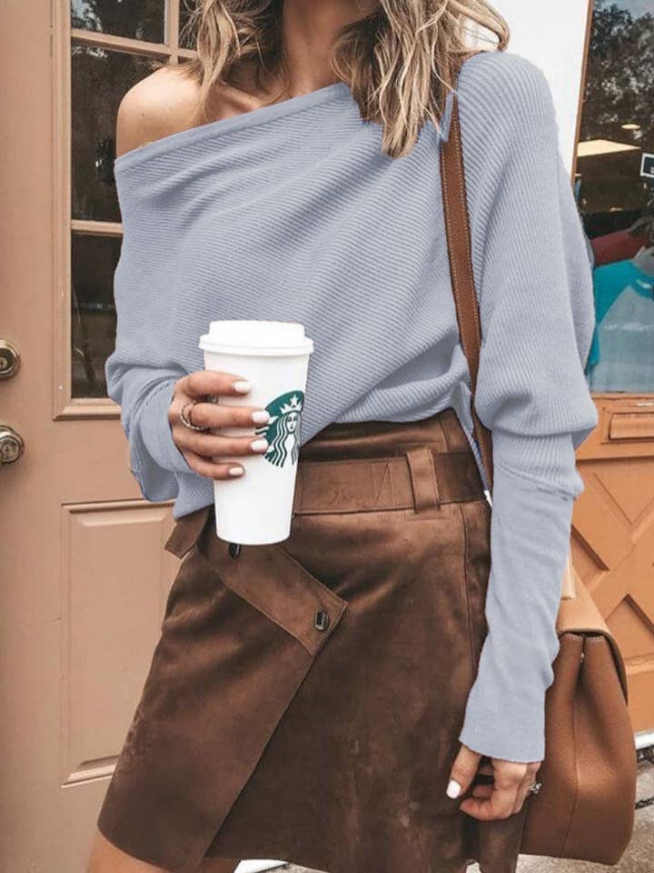 safistyle - Wholesale Knit Top - Women's - Off Shoulder Ribbed Knit Top8