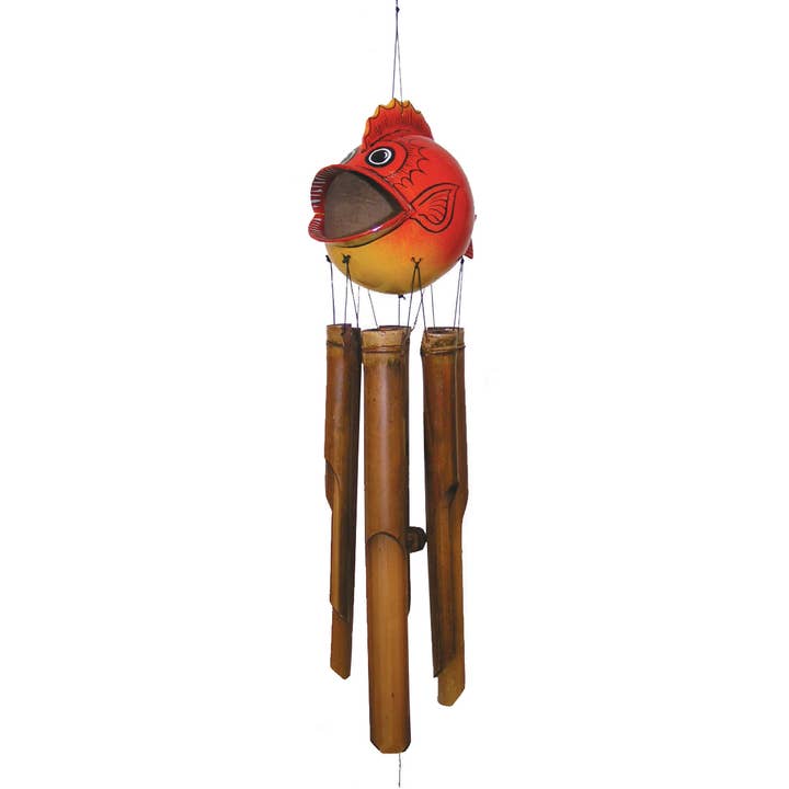 Cohasset Gifts - Wholesale Wind Chime - Blow Fish Bamboo Wind Chime