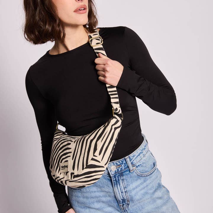 Hindbag - Wholesale Belt Bag - Women's - Andrea Fanny Pack in Cream Zebra2