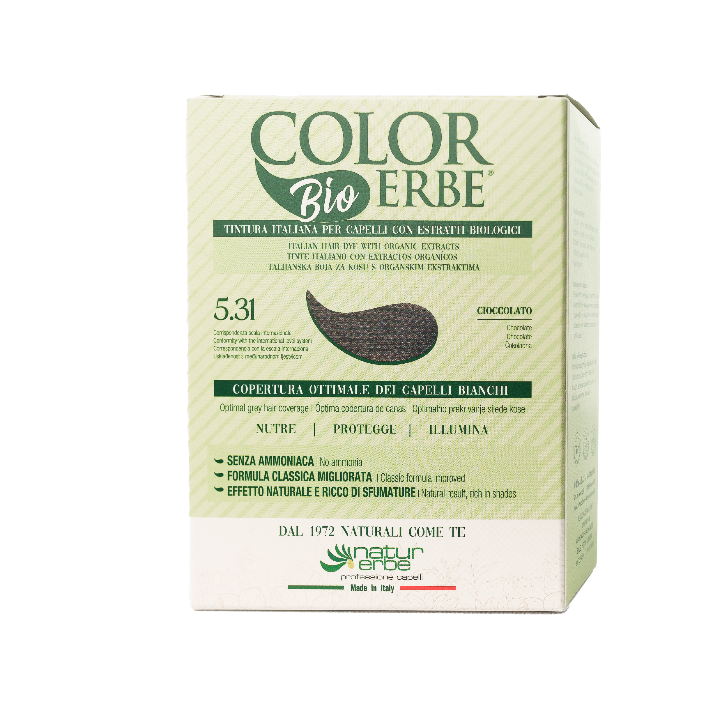 COLOR ERBE - Wholesale Hair Dye - Color Erbe Estr. Dye Organic Chocolate (5.31) - Made in Italy4