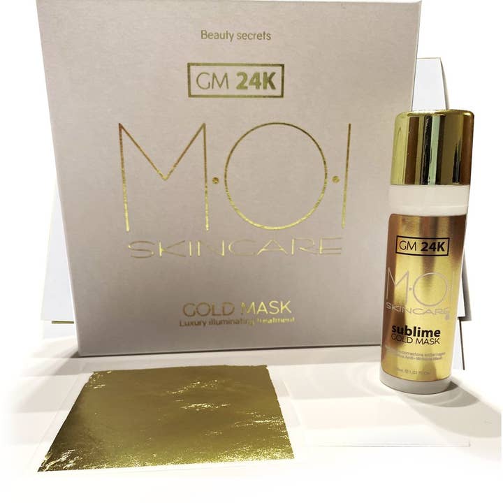 sesioMWorld - M·O·I Professional - Wholesale Face mask chain - GOLD MASK 24K gold foil complete facial treatment