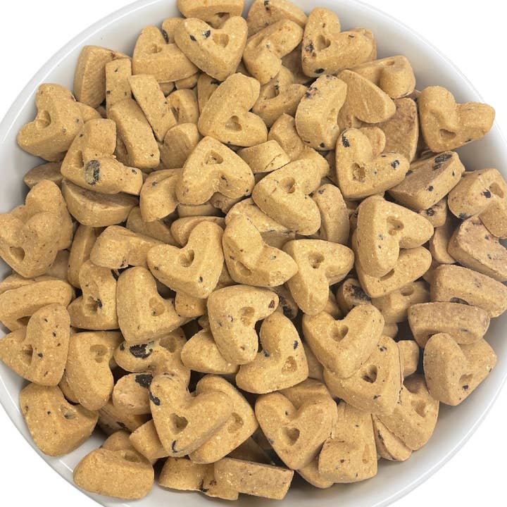 Peanut Butter & Carob Cookie Hearts - 10lb Bulk for wholesale by Pro Bakery Bites by Ag-Alchemy