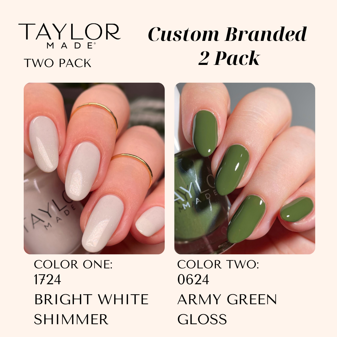 Taylor Made Polish – wholesale Nail polish – Custom Nail Polish: 2 Pack Long-wearing + Vegan + Non-toxic168