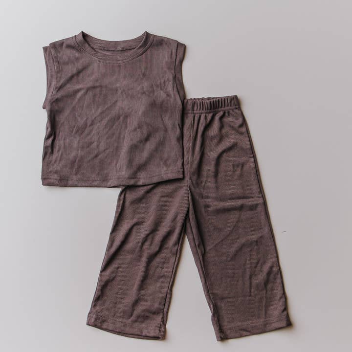 Tweedelig Set | LEISTEEN voor wholesale door Modern Roots Kids Co.