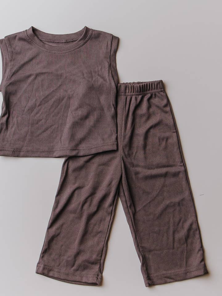 Two Piece Set | SLATE for wholesale by Modern Roots Kids Co.