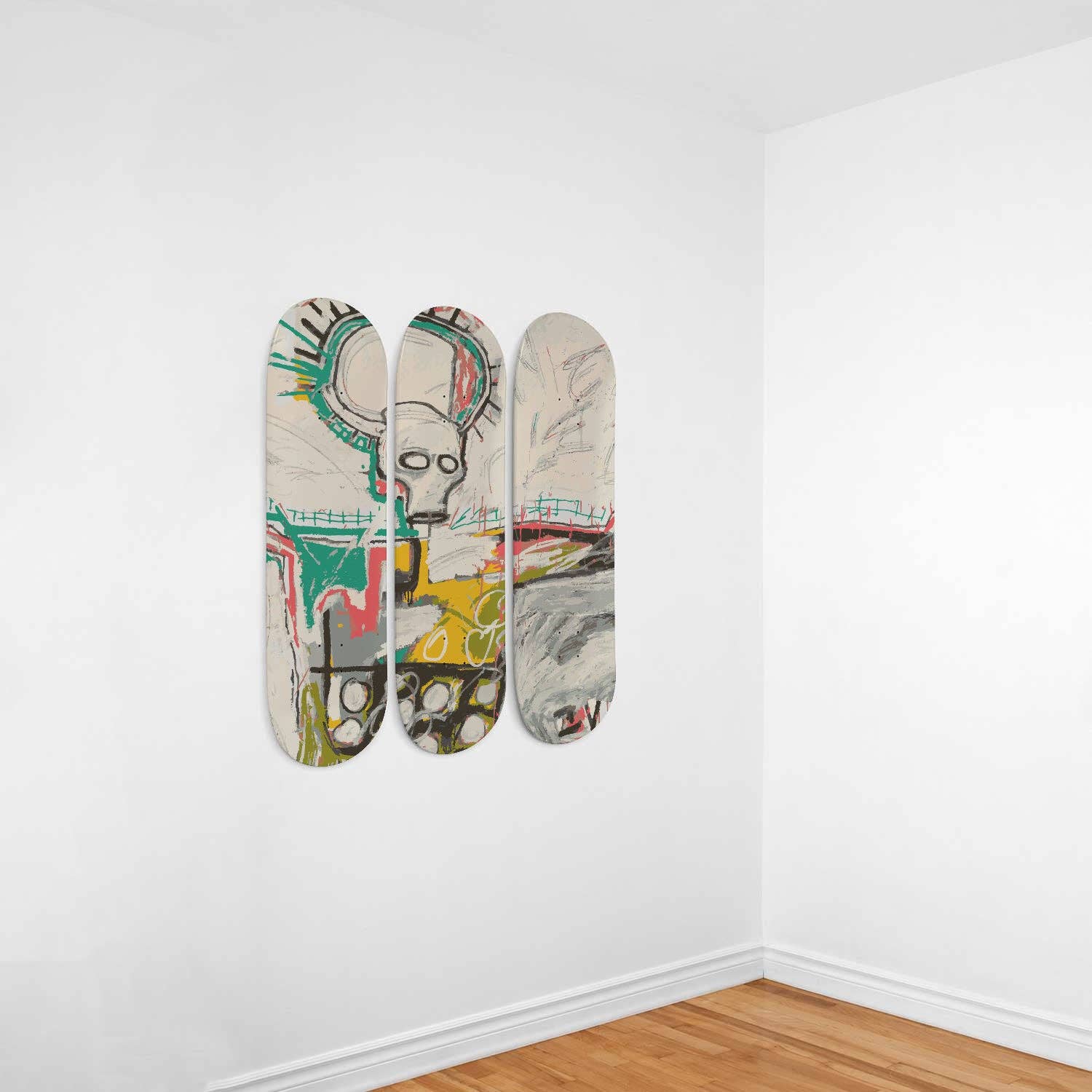 SkateboardArtsy – wholesale Art print – Jean Michel Basquiat - Untitled 1982 - Boxer Skateboard Art1