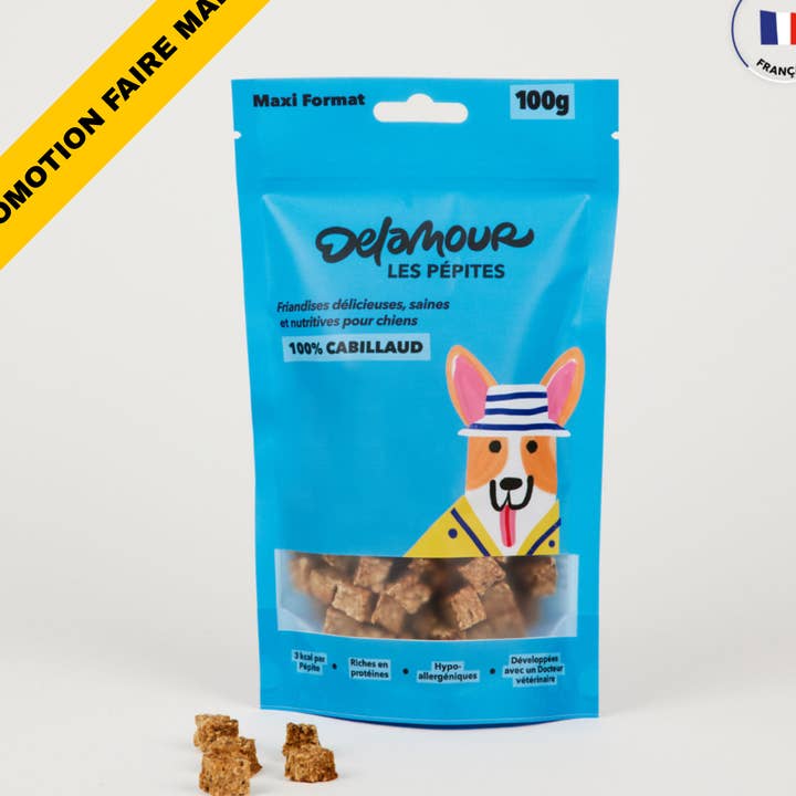 Die Nuggets, Nachfüllpackung - Kabeljau (100g) für den Großhandel von Delamour