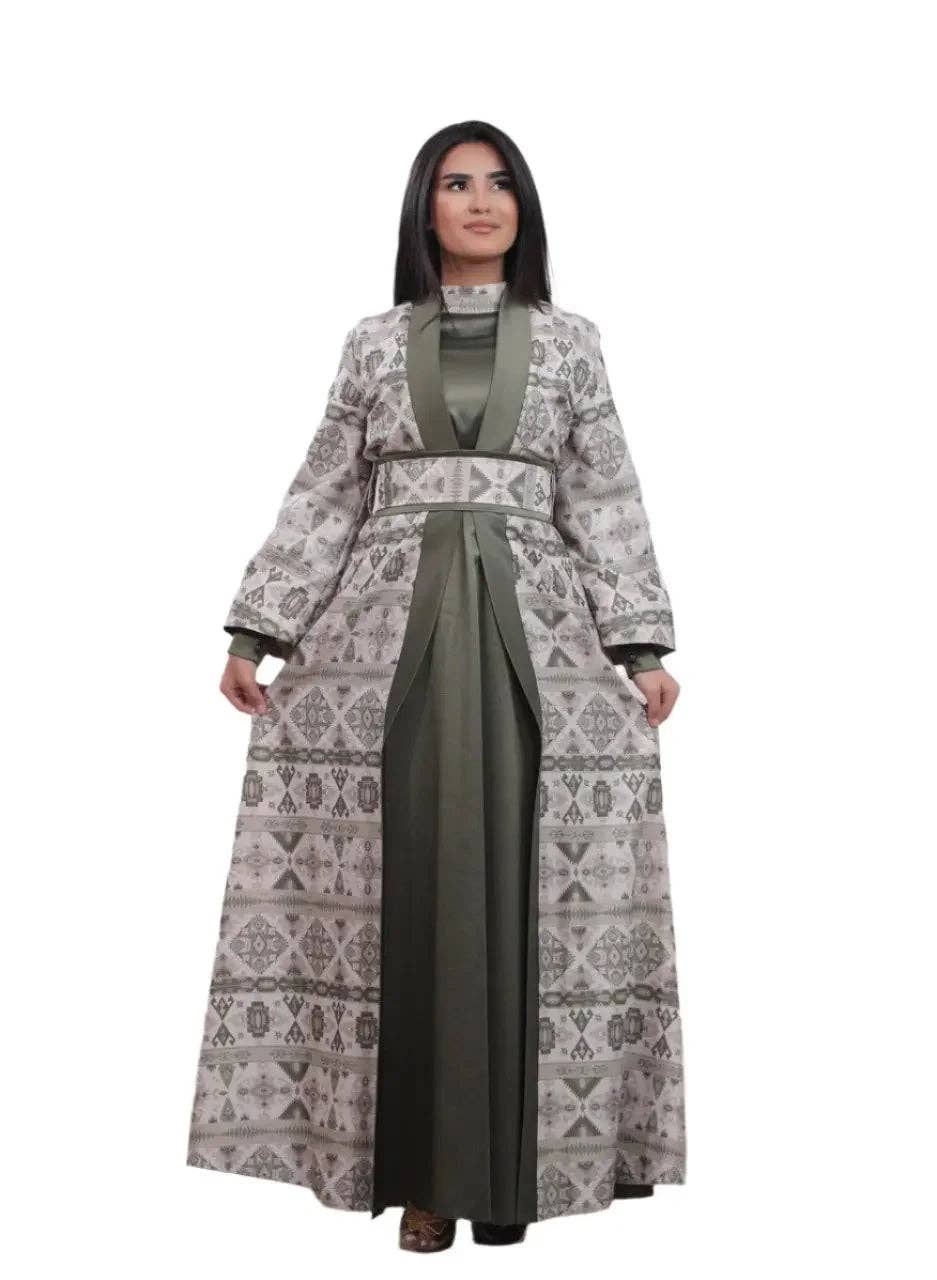 Palestinian Elegance - Wholesale Kaftan - Women's - Satin Silk Kaftan: Luxurious Comfort and Elegant Style1