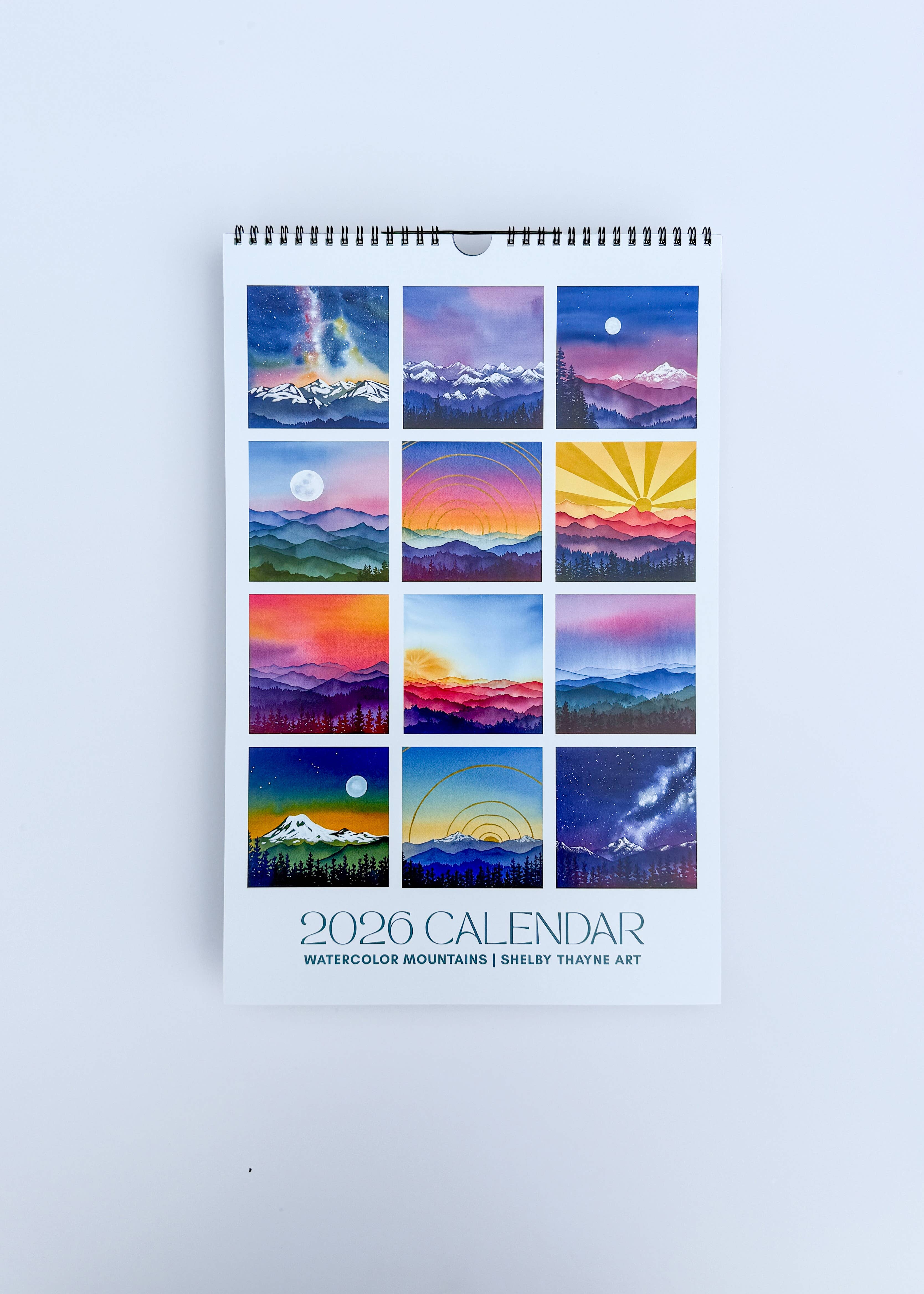 Shelby Thayne Art - Wholesale Calendar - 2026 Mountain Nature Calendar | Hanging Wall Calendar2