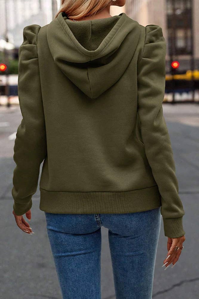 UNISHE – wholesale Hoodie – Women's – Plain Hooded Drawstring Sweatshirt AXR11114