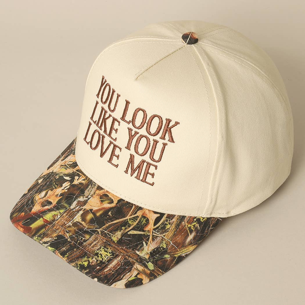 Fashion City – wholesale Truckerkeps – Unisex – Du ser ut som du älskar mig broderi camo trucker7