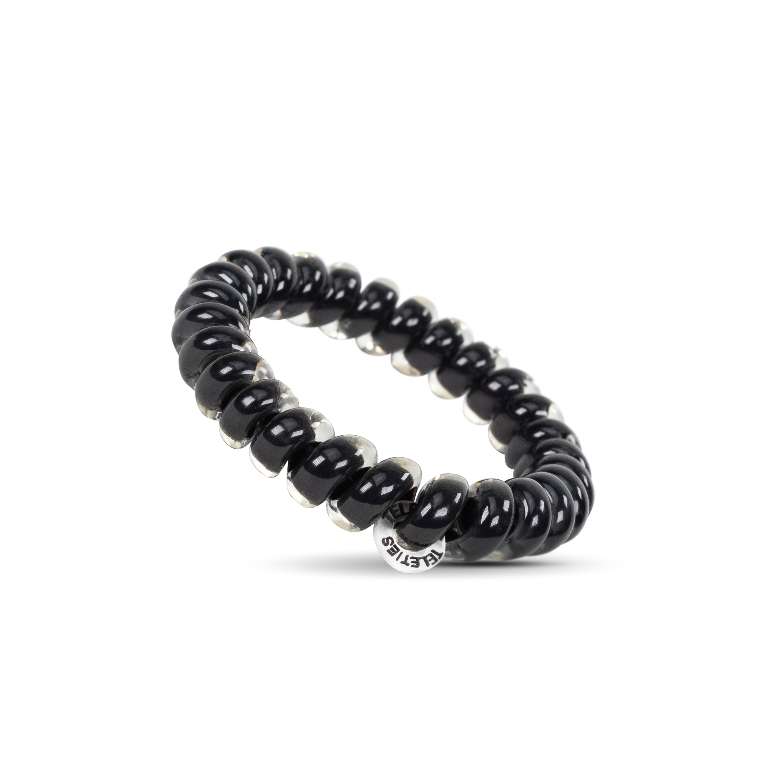 TELETIES – wholesale Hair tie – Spiral Hair Coils | Large | Jet Blac Hair Ties1