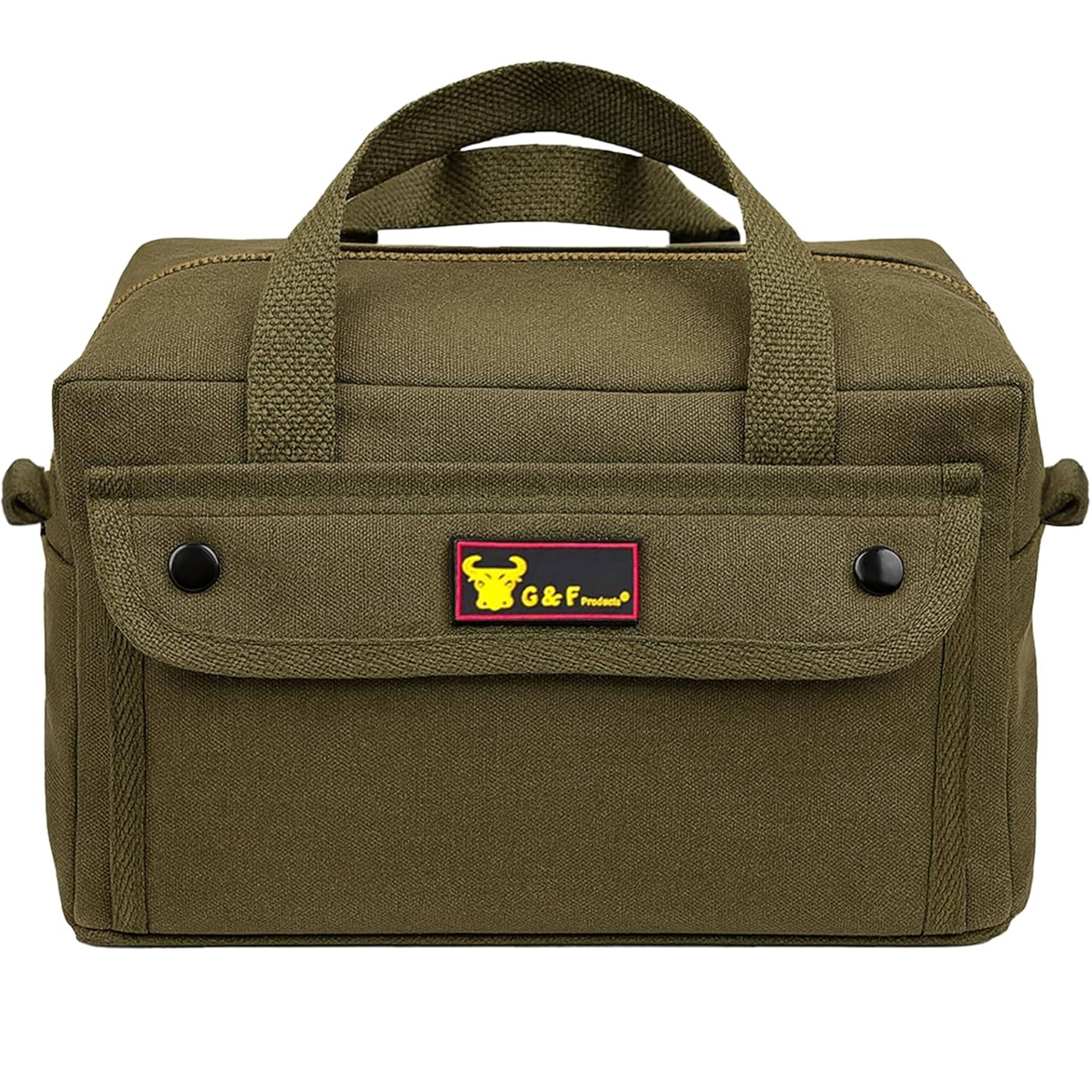 G & F Products - Vente Sac/panier à accessoires pour cheveux - Sac de sport en toile cirée de style militaire, résistant à l'eau9