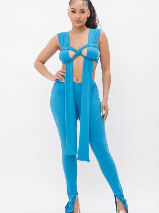 Conjunto de leggings y banda larga Crissy Cross para venta al por mayor de Belita Collection