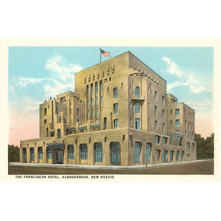 Impresión artística NM-35 Hotel Franciscano, Albuquerque para venta al por mayor de Found Image Press