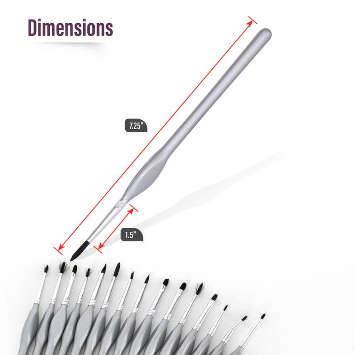 Pintar Art Supply - Wholesale Paint/wax brush - Pintar Fine Detail Brushes for Acrylic, Watercolors & Crafts3